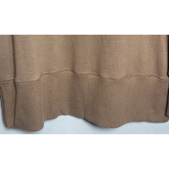 Michael Stars‎ Womens Ribbed Camel Tan Sweater Sz Small  Chic Cozy Timeless - Picture 4 of 8